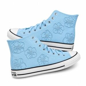 Converse Chuck Taylor All Star HI Sneakers Women's 9.5 Rained Out Canvas Floral